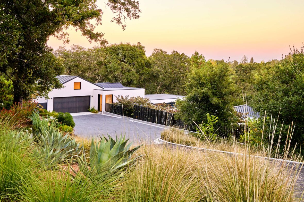 Los Altos Hills exterior with driveway view