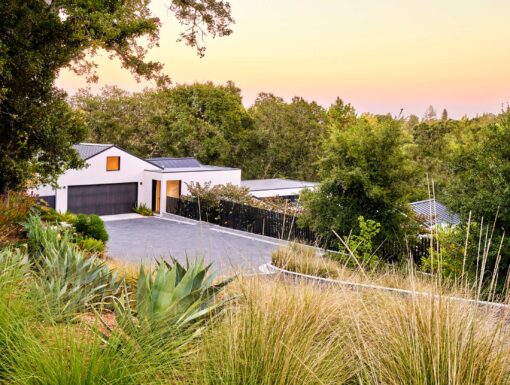 Los Altos Hills exterior with driveway view