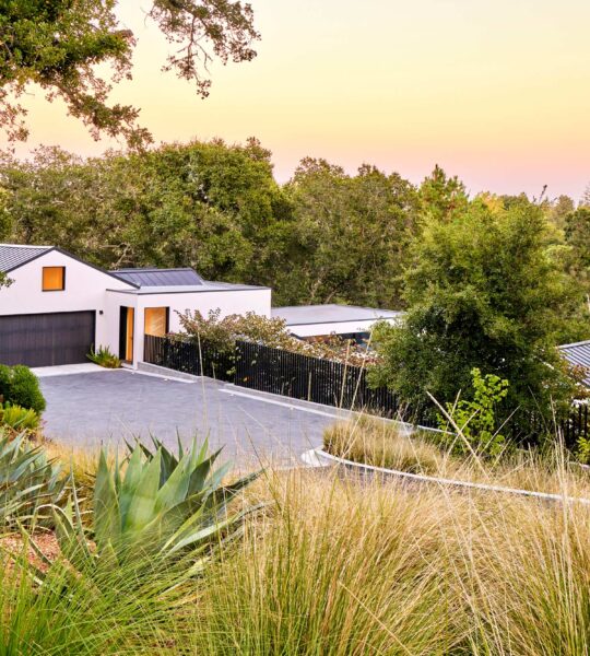 Los Altos Hills exterior with driveway view