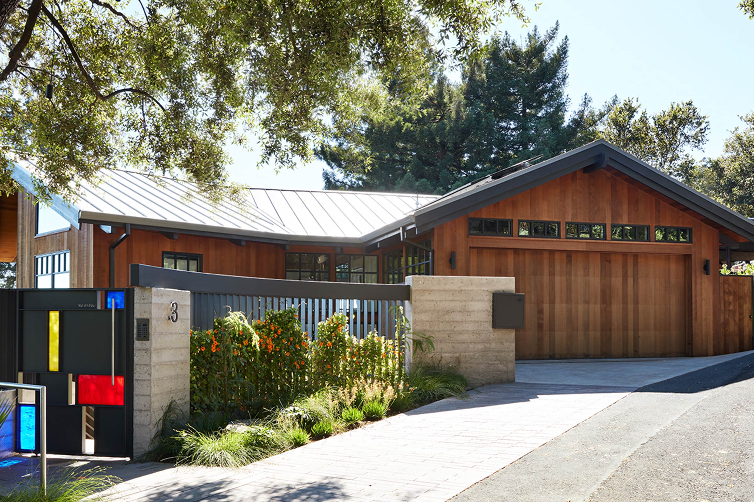 Maybeck Revealed Berkeley, CA entry drive