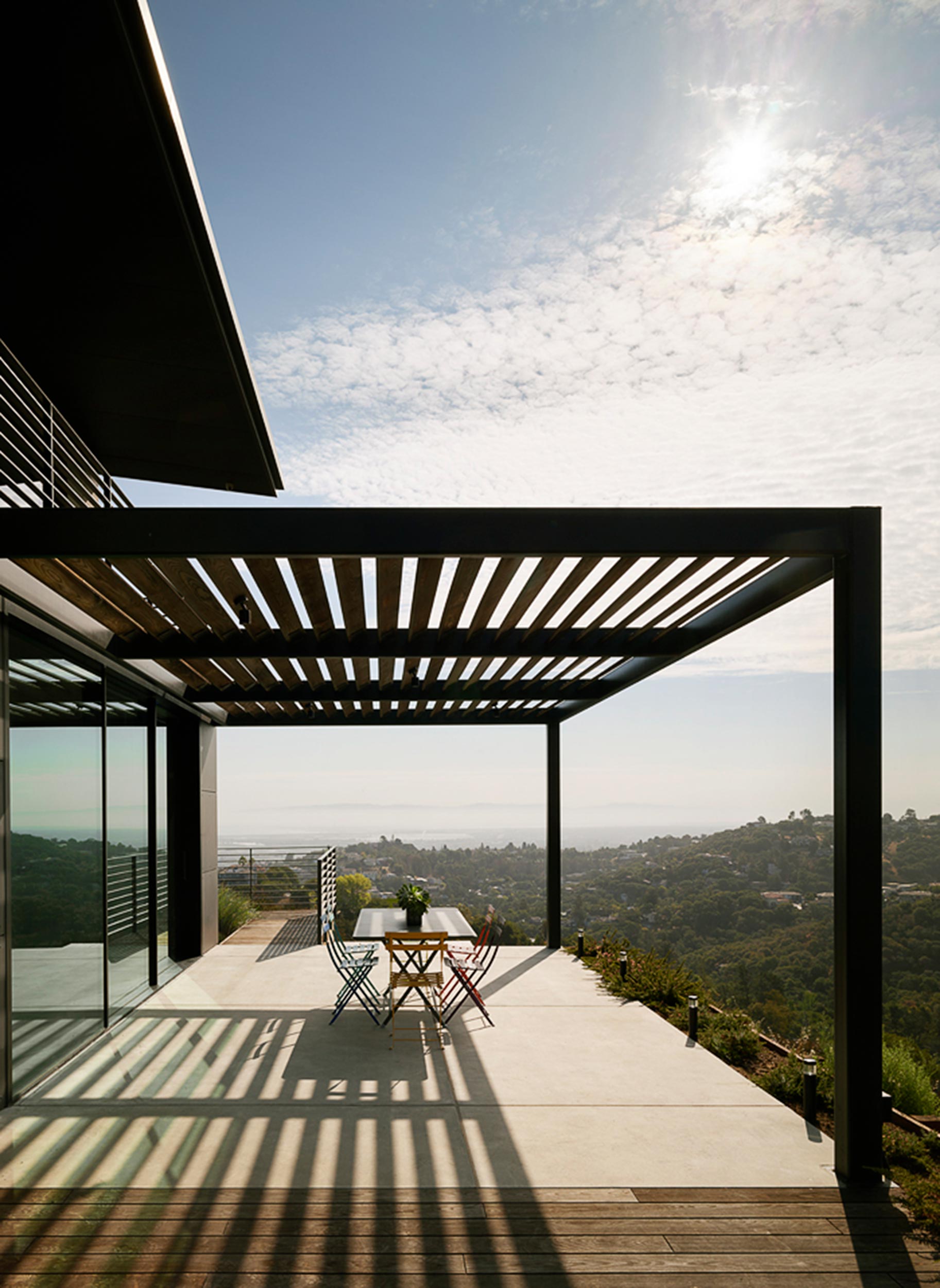 Urban Canyon San Carlos, CA overhead veranda